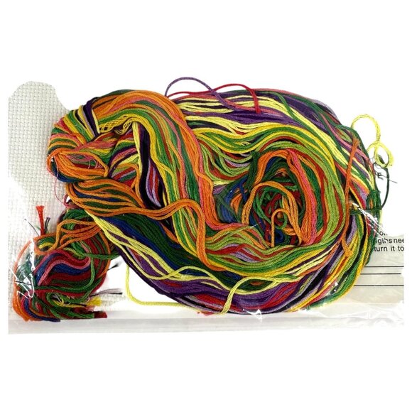 VTG Dimensions Counted Cross Stitch Kit First Signs Of Spring Flowers Stitchable - Picture 4 of 5